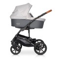 Коляска 3 в 1 Riko Basic Bella Life 01 Grey Fox серый