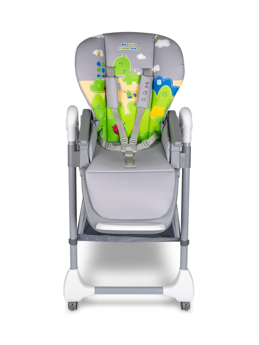 Стульчик для кормления Sevillababy Zoo Brown, Dk.Grey, т.серый, динозаврик