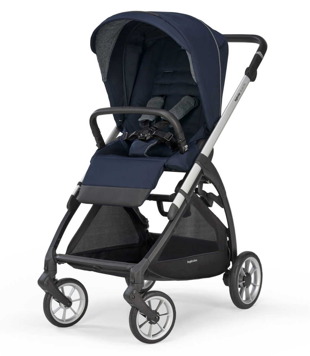 Коляска 3 в 1 Inglesina Electa с подставкой под люльку Stand Up, Soho Blue