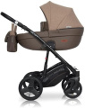 Коляска 3 в 1 Riko Basic Aicon 10 коричнево-бежевый