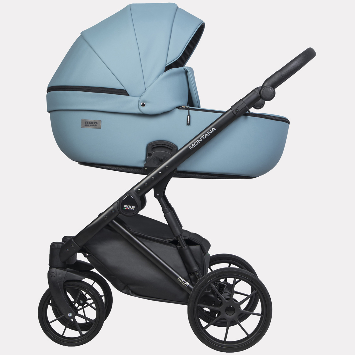 Коляска 3 в 1 Riko Basic Montana Ecco 16 BLUE