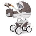 Коляска 2 в 1 Riko Bruno Luxe 01 коричневый
