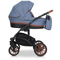 Коляска 2 в 1 Riko Piano 05 синий