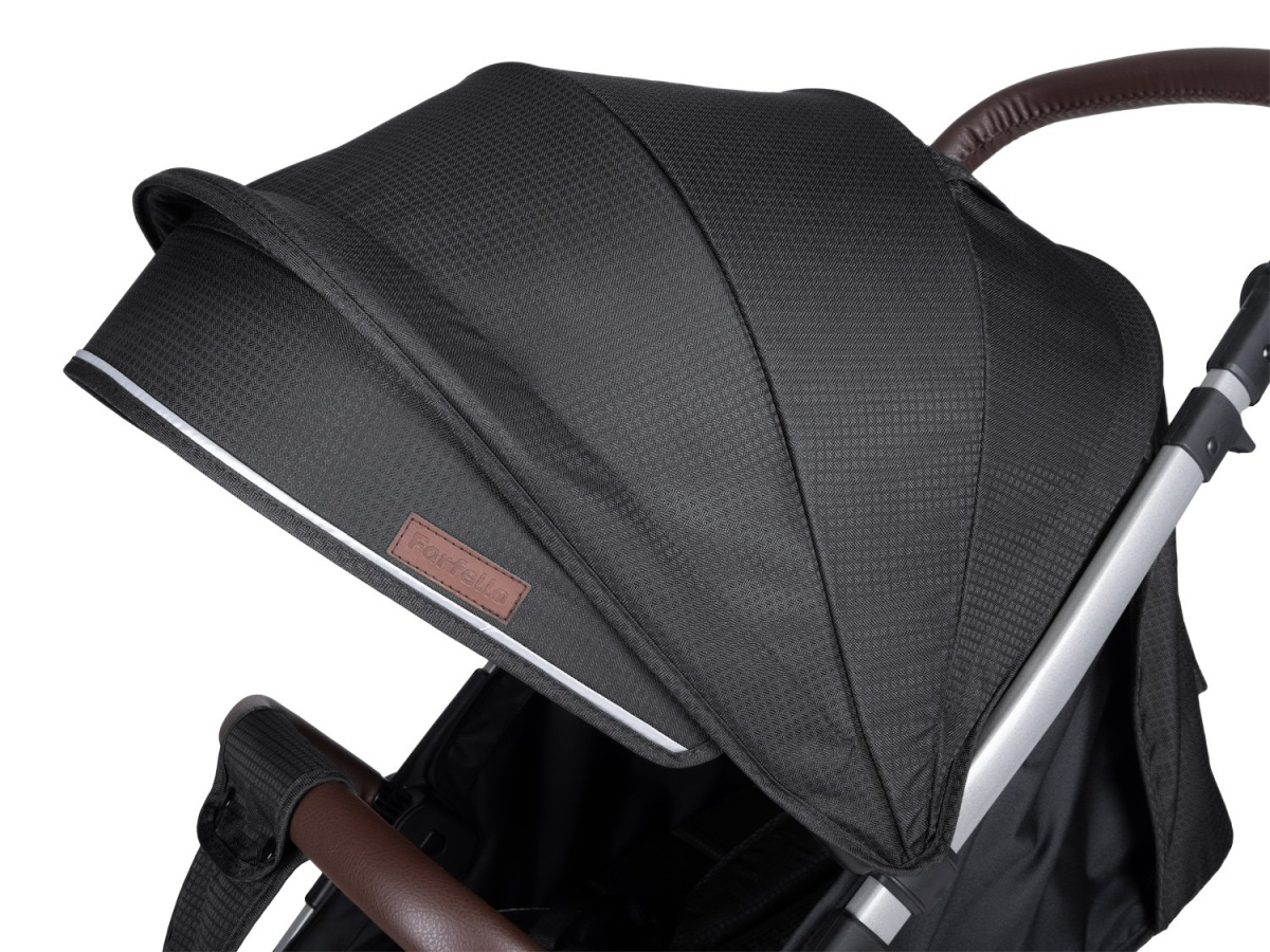 Коляска детская прогулочная Farfello Bino Angel Plus (Black Черный)