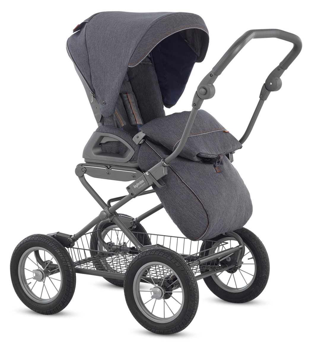 Коляска 2 в 1 Inglesina Sofia с подставкой под люльку Stand Up, Village Denim