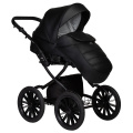 Коляска 2 в 1 Indigo MIO ECO Plus 14 - 01 (черная кожа)