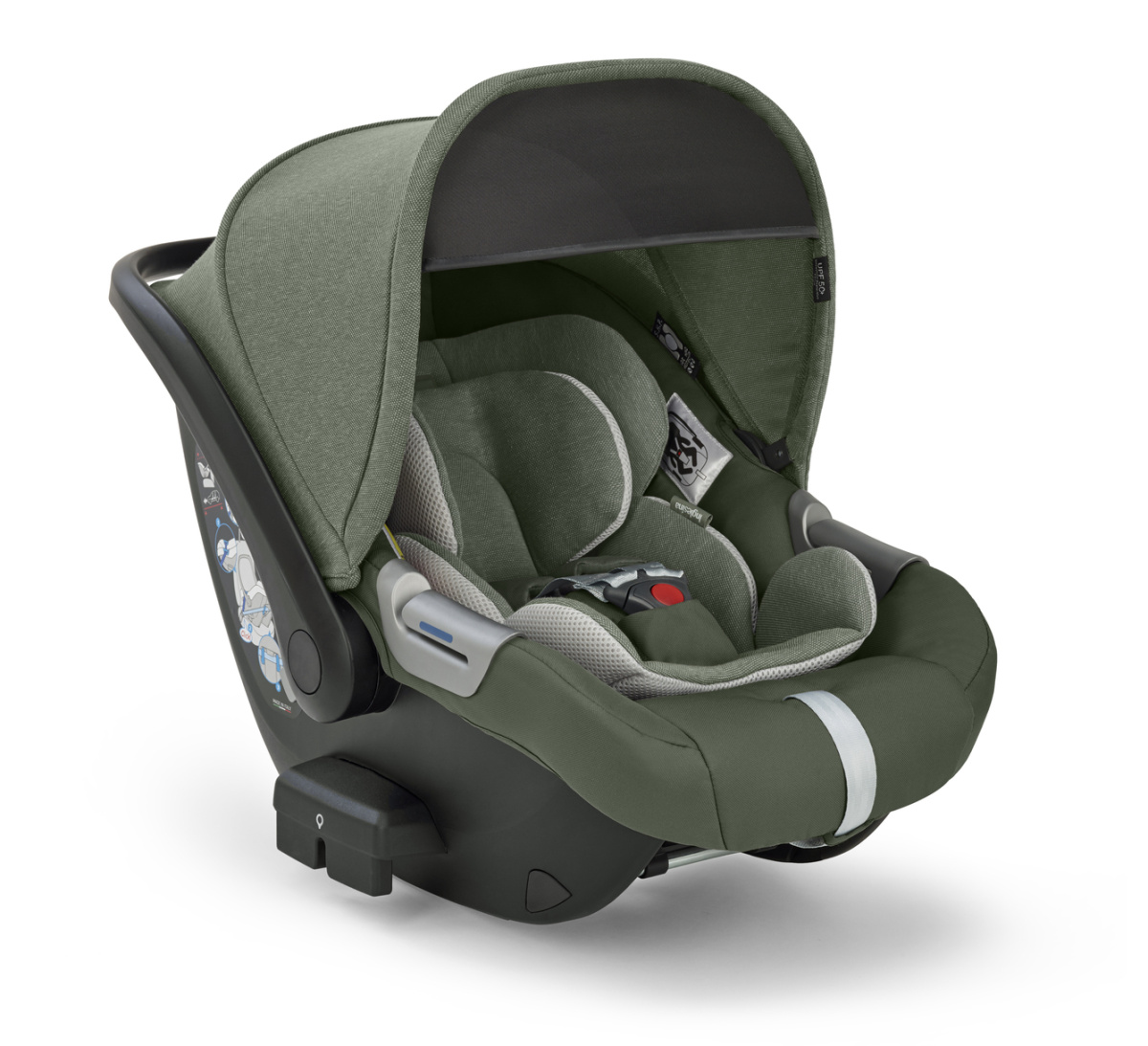 Коляска 3 в 1 Inglesina Electa с подставкой под люльку Stand Up, Tribeca Green