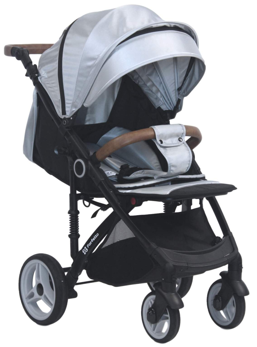 Коляска детская прогулочная Farfello Bino Angel Comfort (Silver/ серебристый)