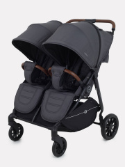 Коляска прогулочная для двойни Rant Twinny Graphite 2025