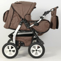Коляска прогулочная Bart-Plast Victoria Prime PKL 05, цвет: коричневый