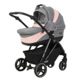 Коляска 2 в 1 Rant Neo серо-розовый