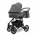 Коляска 2 в 1 Camarelo Ollio, Серый / Темно-серая эко-кожа (08)