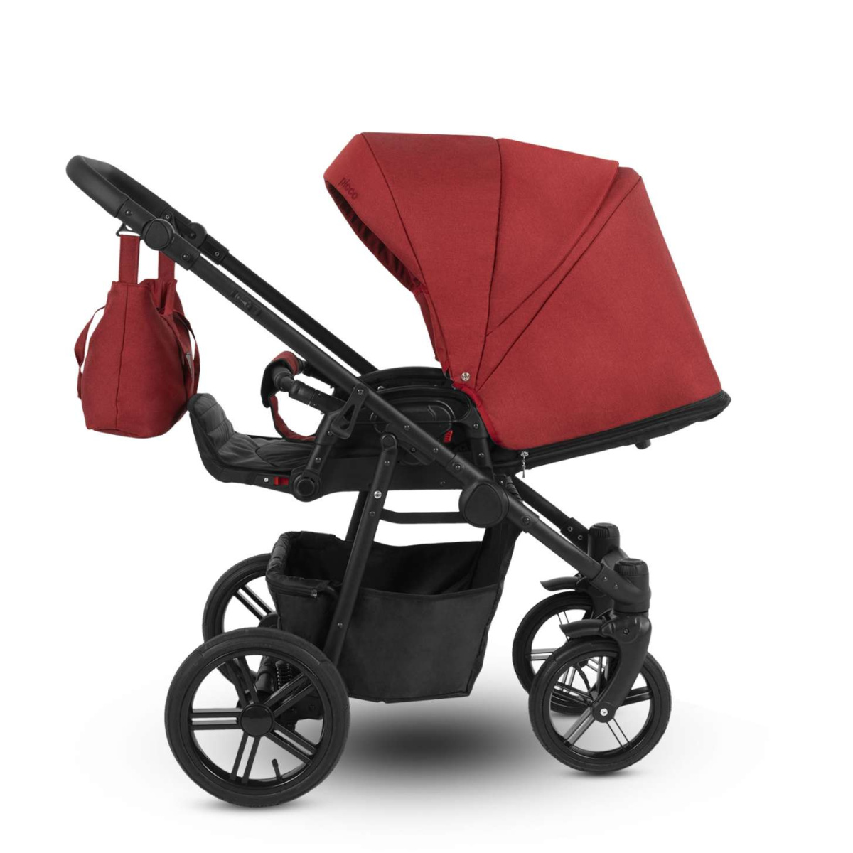 Коляска Camarelo Picco 2 в 1 красный меланж
