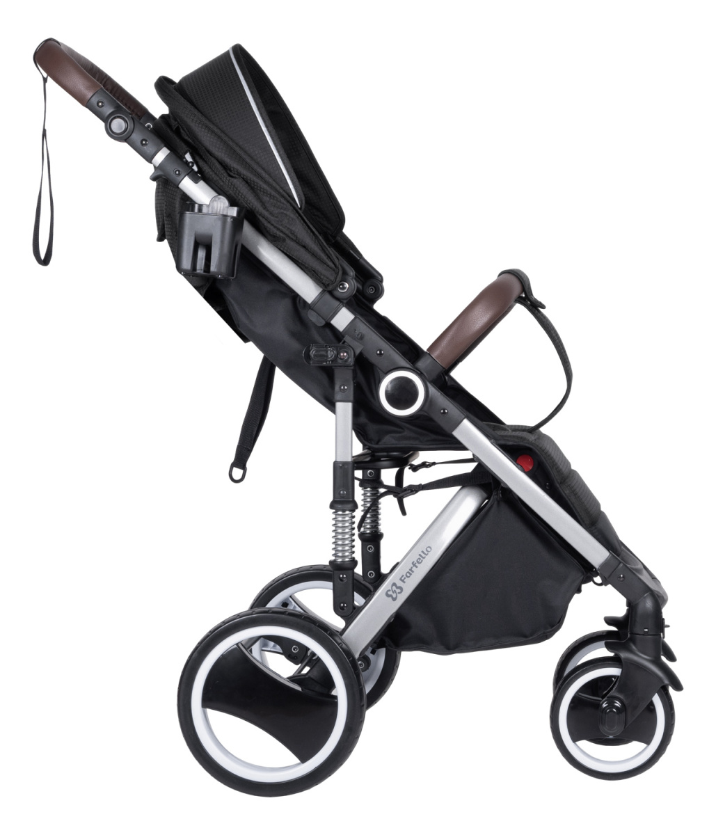 Коляска детская прогулочная Farfello Bino Angel Plus (Black Черный)