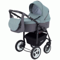 Коляска 3 в 1 Rant Dream 06 серый-зеленый