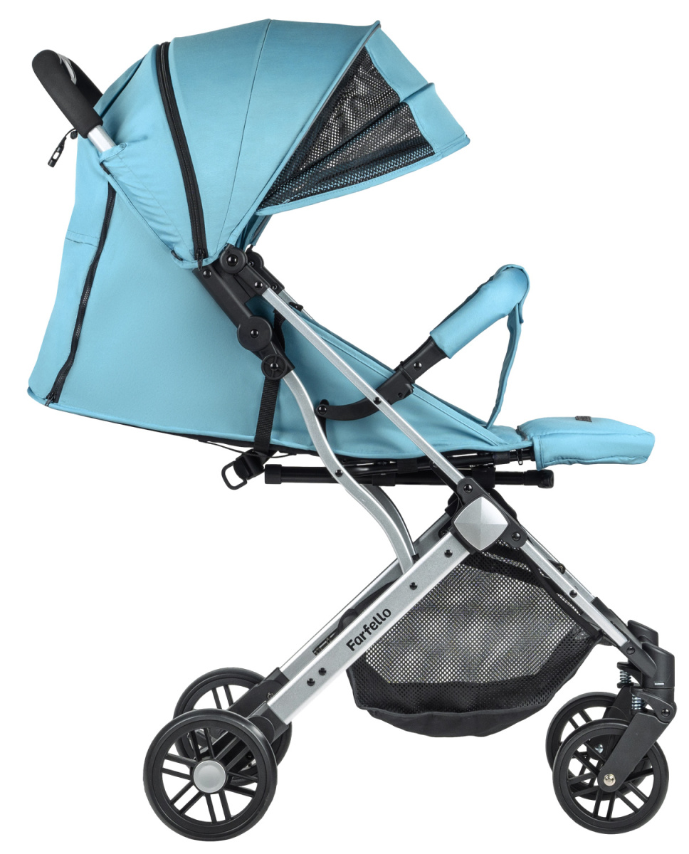 Коляска детская прогулочная Farfello Comfy Go (Smoke mint (серебро))