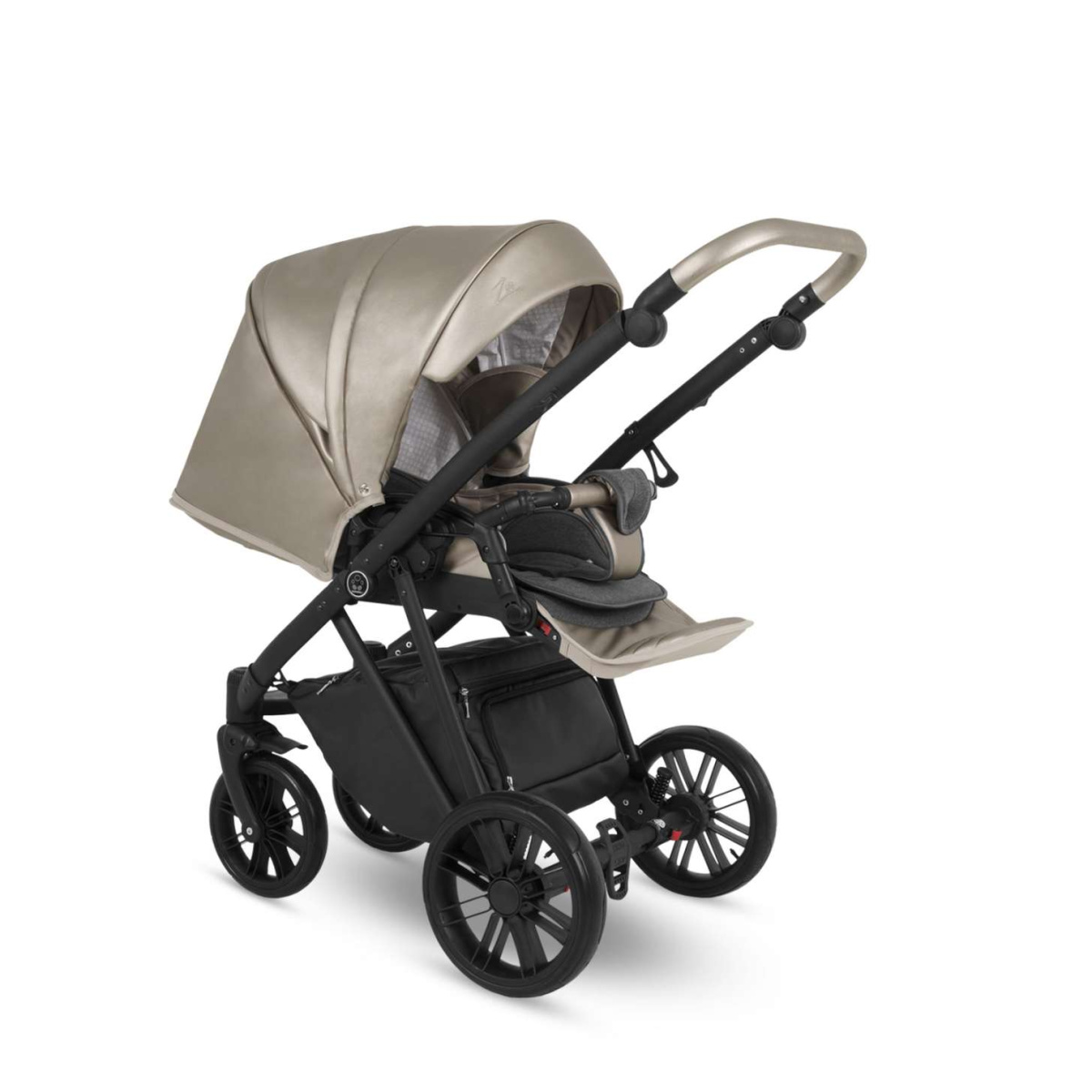 Коляска Camarelo Zeo 3 в 1 экокожа шампань