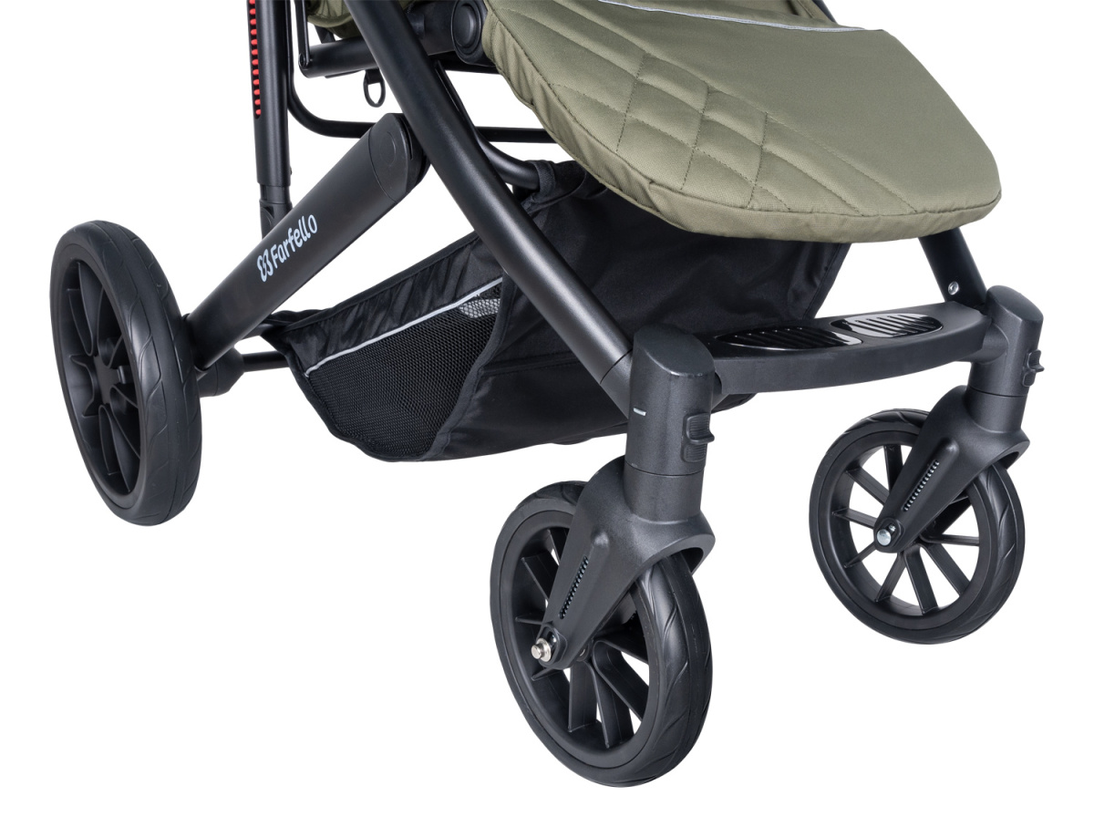 Коляска детская прогулочная Farfello Bonnie black (Fresh Green/свежая зелень)