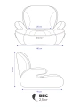 Автокресло-бустер Rant Micro MAX Isofix группа 3 (22-36 кг) Grey