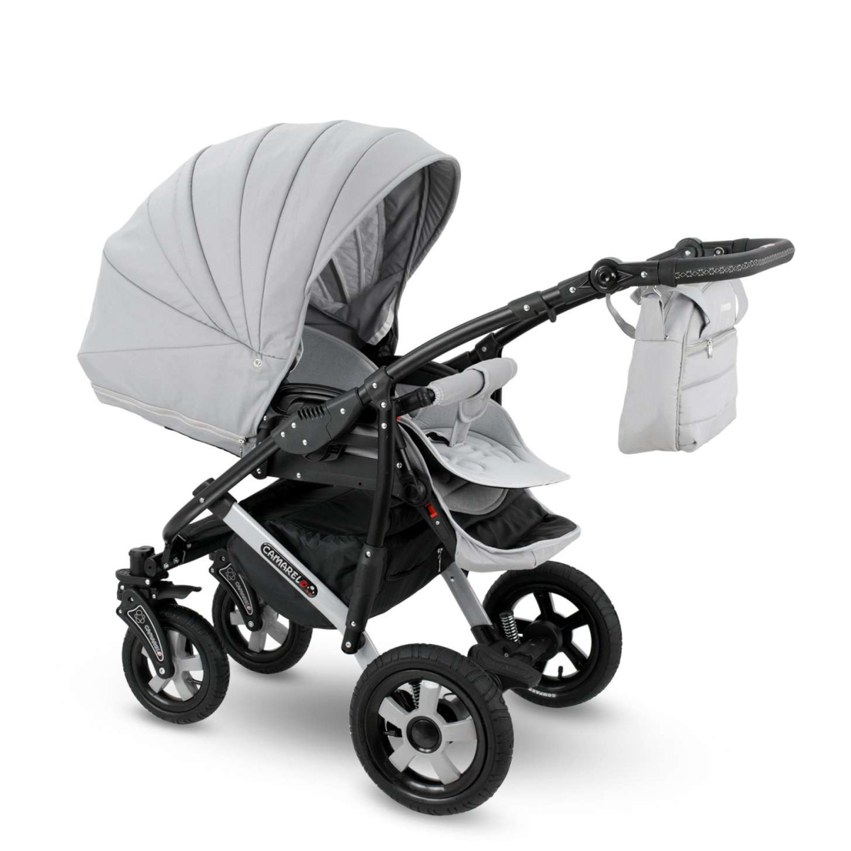 Коляска Camarelo Sevilla XSE 2 в 1 светло-серый
