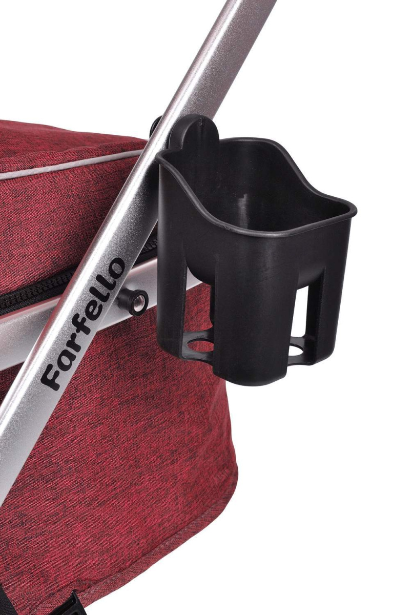 Коляска трансформер Farfello Pristina (Рубиновый PS-13)