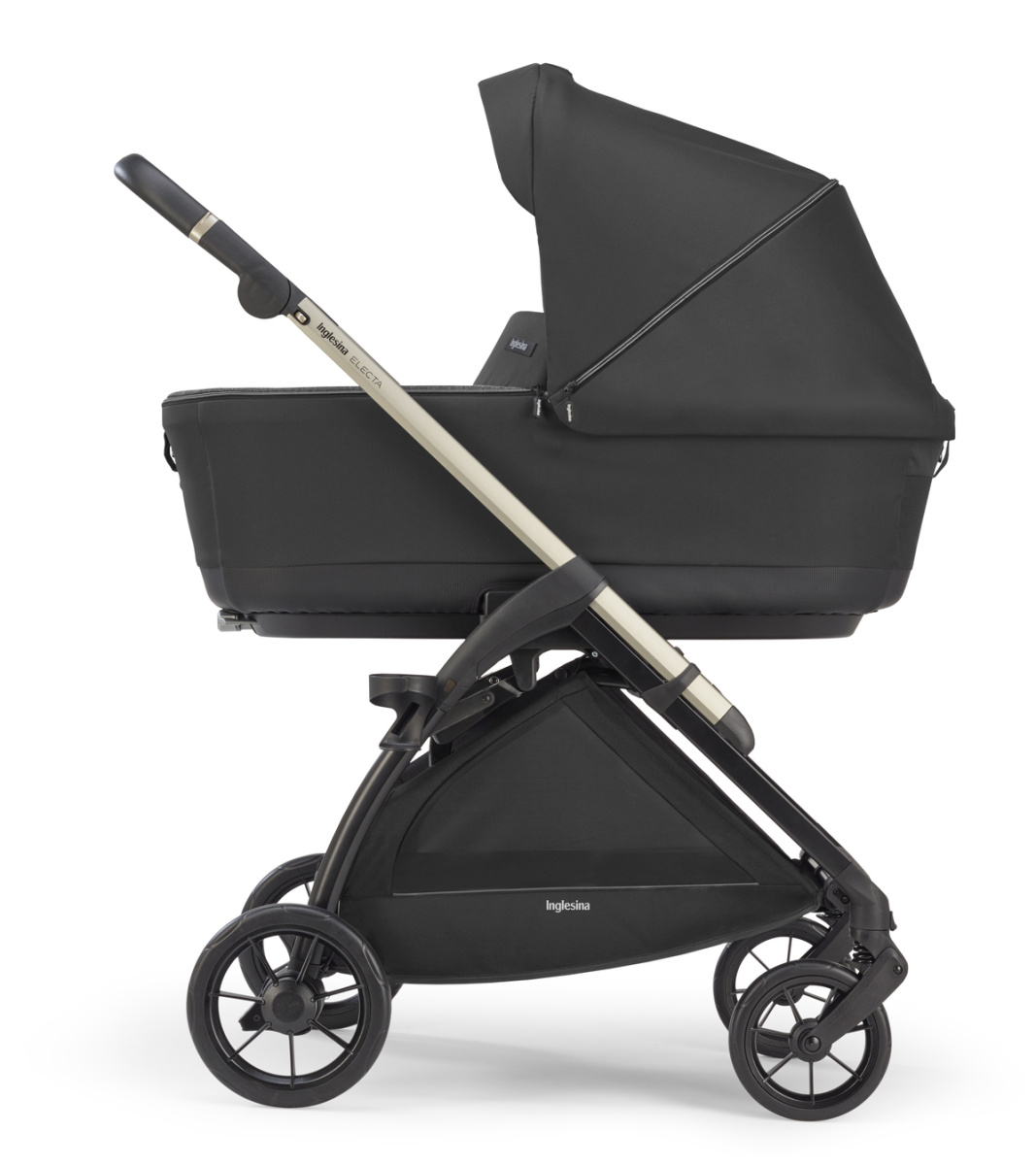 Коляска 3 в 1 Inglesina Electa с подставкой под люльку Stand Up, Upper Black