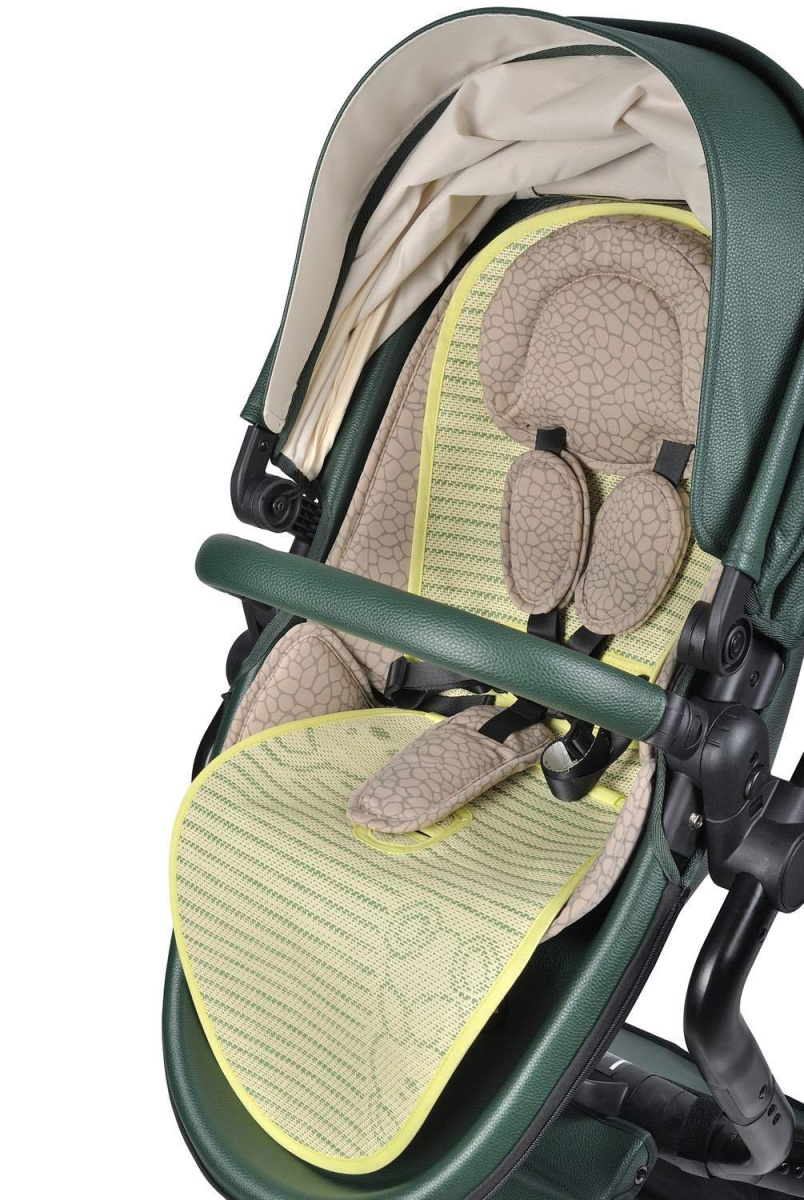 Коляска 2в1 Farfello Hot mama (Вечнозеленый)