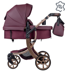 Коляска трансформер Farfello Aimile Original Autumn  (Сладкая Вишня / Sweet Cherry, арт.АА-3)