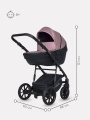 Коляска 3 в 1 Riko Basic Pacco 02 pink