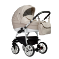 Коляска 2 в 1 Indigo Special, Is 07 (Бежевая кожа)