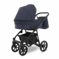 Коляска 2 в 1 Camarelo Ollio, Синий меланж / Синяя эко-кожа (04)