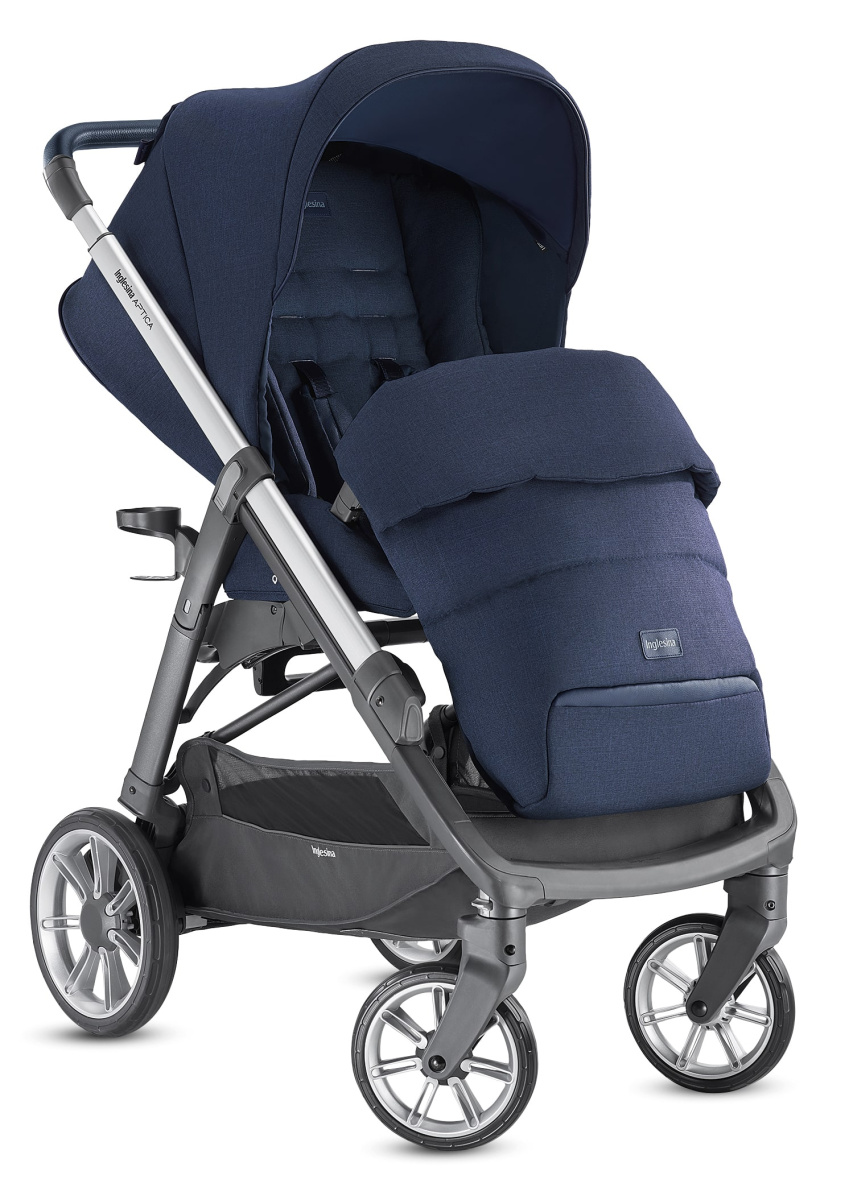 Коляска 3 в 1 Inglesina Aptica  с подставкой под люльку Stand Up,  Portland Blue