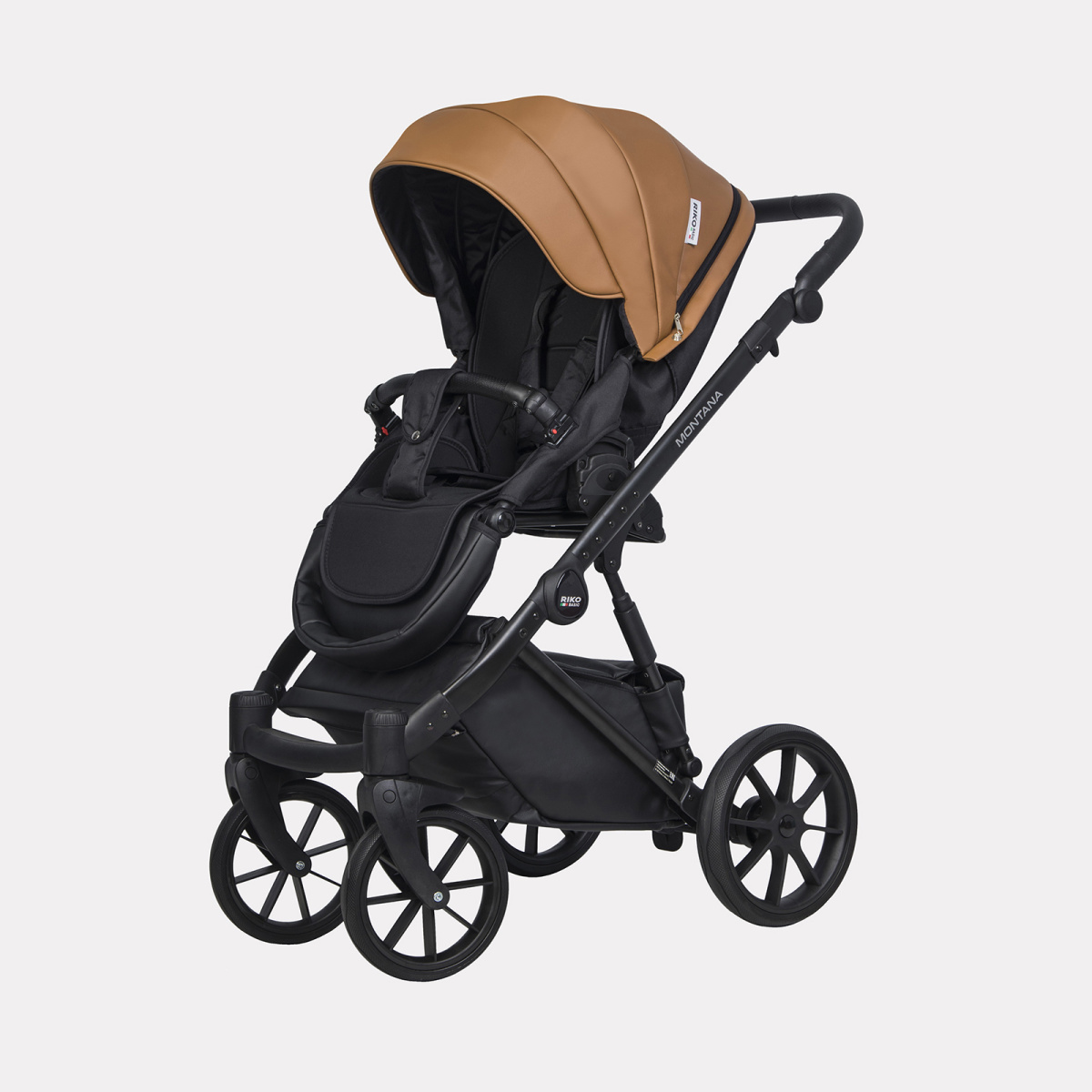 Коляска 3 в 1 Riko Basic Montana Ecco 18 CARAMEL
