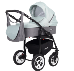 Коляска 3 в 1 Rant Dream 04 серый-мятный